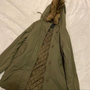 Love Tree Green Parka